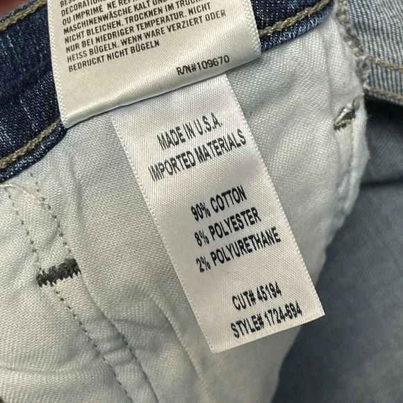 Citizens of Humanity Harlow Jeans Womens 27x30 Blue Denim High Rise Slim Fit - Picture 16 of 16